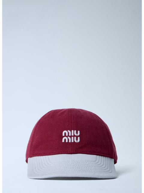 Other Designers Miu Miu Men Logo Motif Baseball Cap