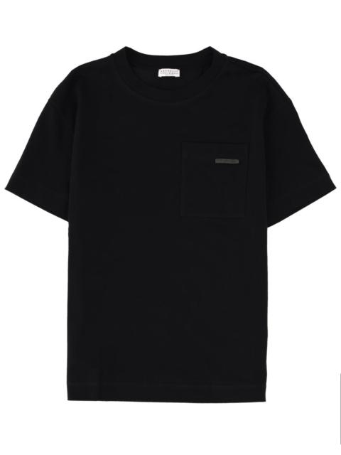 Brunello Cucinelli COTTON T-SHIRT WITH POCKET