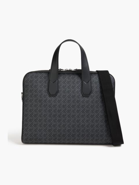 Other Designers Logo-print textured laptop bag