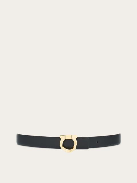 FERRAGAMO Reversible belt with torchon Gancini