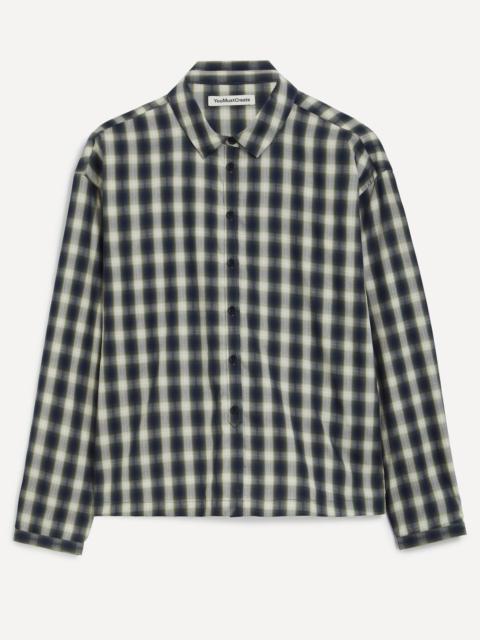 YMC Marianne Checked Long-Sleeve Shirt