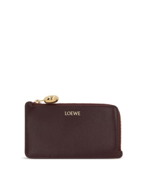 Loewe Pebble leather zipped card case