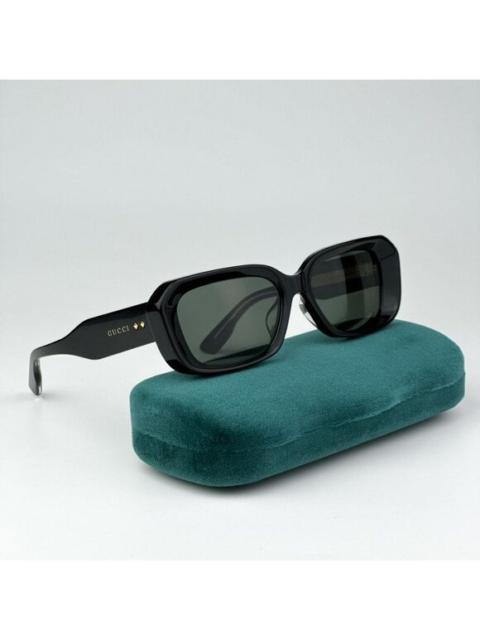 GUCCI NEW Gucci GG1531SK 001 Black Grey Unisex Rectangle Sunglasses GG 1531SK