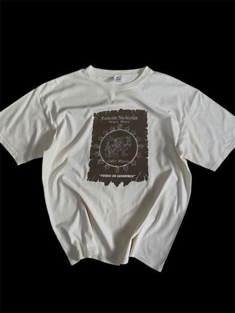 Vintage - 90s Yazbek Codice Mixteco Art Graphic T-shirt