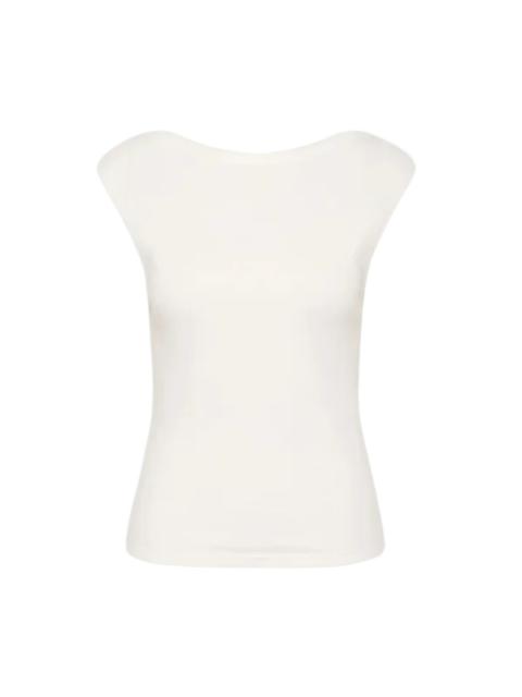 ST. AGNI Organic Cotton Ballerina Top in White