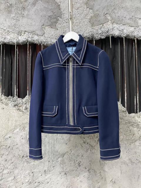 Prada Prada zip up jacket in blue 