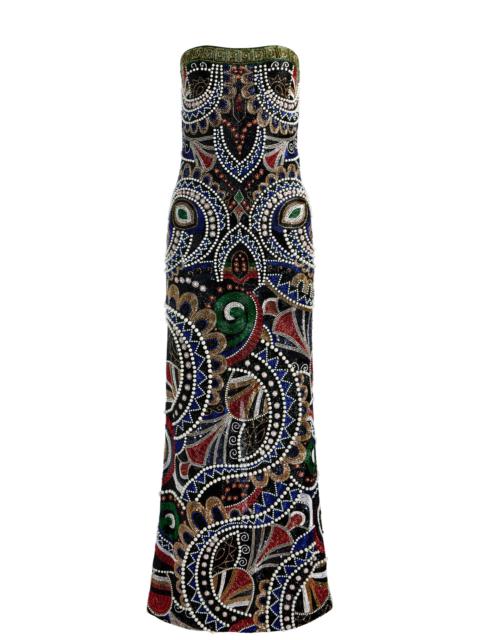 Alice + Olivia DELORA BEADED GOWN