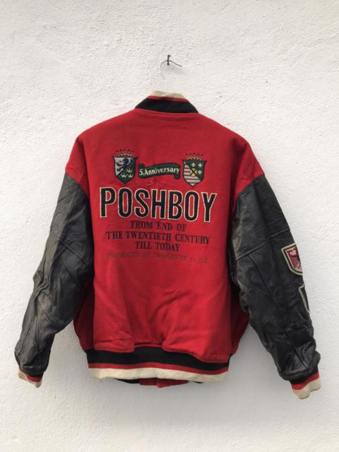Other Designers Sports Specialties - Vintage Varsity Posh Boy Leather Embroidered