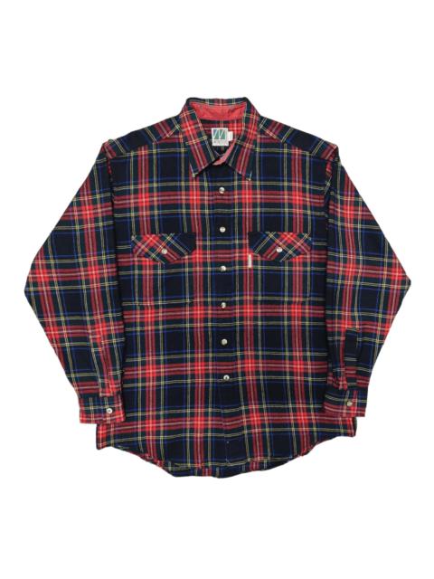 Japanese Brand - Vintage Montego Outfield Flannel Button up Shirts
