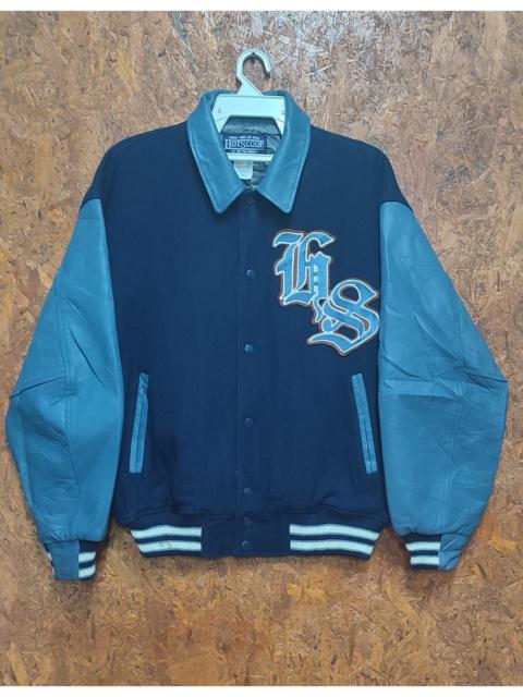 Other Designers Varsity - Hotscoop Varsity Jacket Leather Sleeve