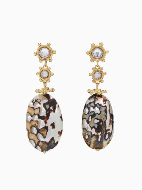 ULLA JOHNSON Fiori Black Multi Drop Earring