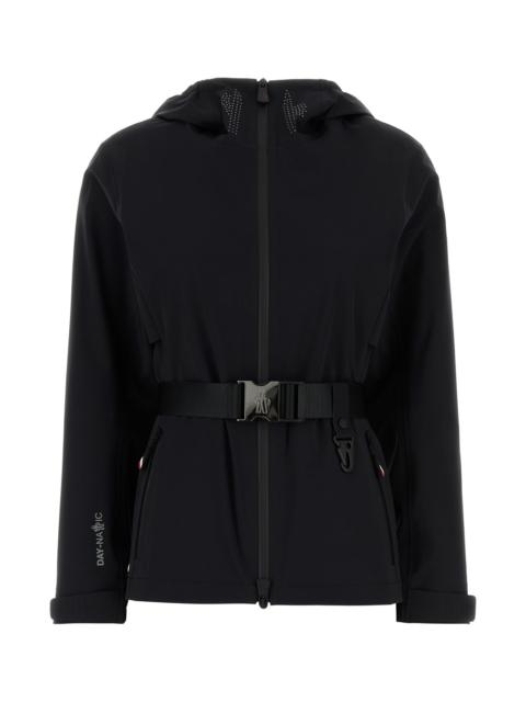 ジャケット MONCLER BLACK STRETCH NYLON FEX JACKET Moncler Black stretch nylon Fex jacket | gebnegozionline
