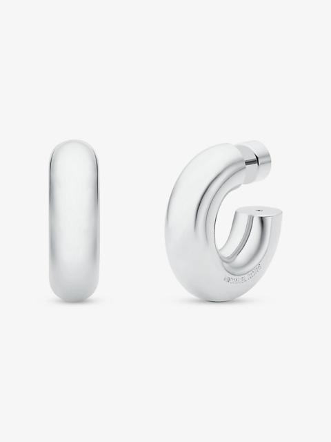 MICHAEL KORS Small Precious Metal-Plated Brass Hoop Earrings