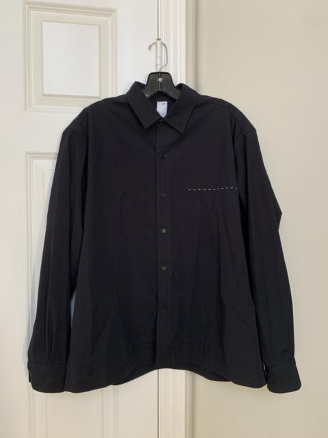 Other Designers Dashiel Brahmann - Cotton typewriter button shirt L navy
