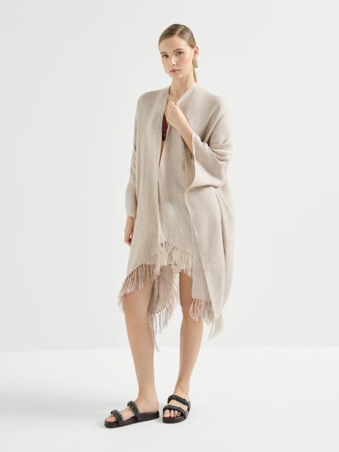 Brunello Cucinelli Sparkling linen cover poncho
