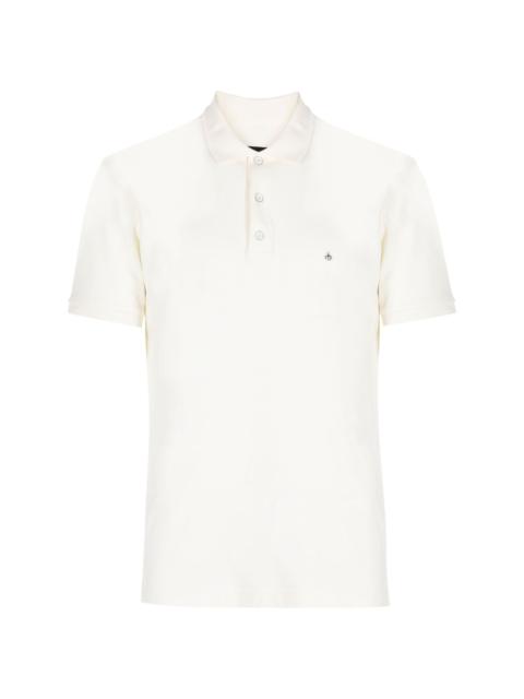 rag & bone logo-embroidered cotton polo shirt