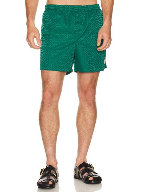 CASABLANCA Monogram Jacquard Swim Shorts