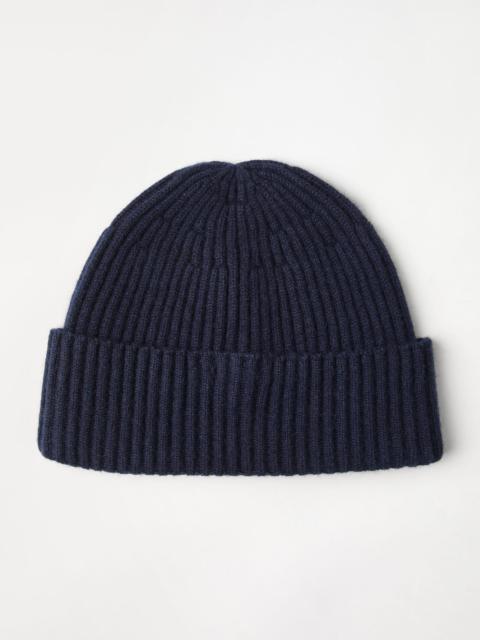 Brunello Cucinelli Cashmere English rib double knit beanie