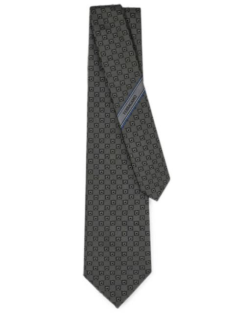 FERRAGAMO Ferragamo Men Gancini Silk Jacquard Tie