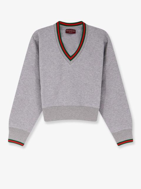 GUCCI Gucci Cotton Sweatshirt With Web Detail