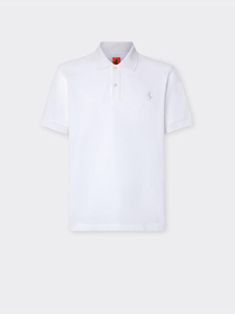 Ferrari Organic cotton piqué polo shirt with Prancing Horse