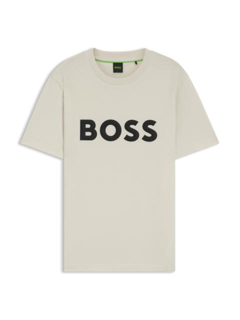 BOSS COTTON-JERSEY T-SHIRT WITH 3D LOGO