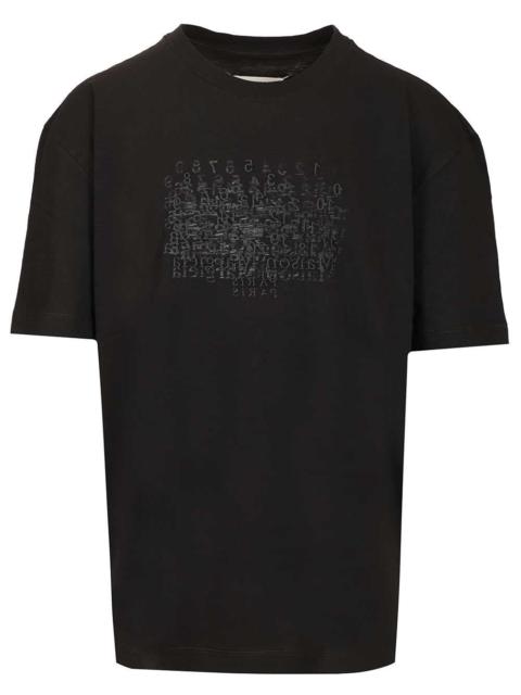 Maison Margiela Maison Margiela Men Embroidered Cotton T-Shirt
