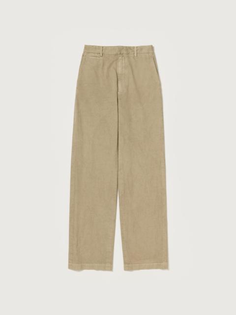 AURALEE GARMENT-DYED FINX LIGHT CHINO PANTS