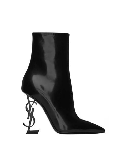 SAINT LAURENT Saint Laurent Womens Black Opyum Ankle Boots