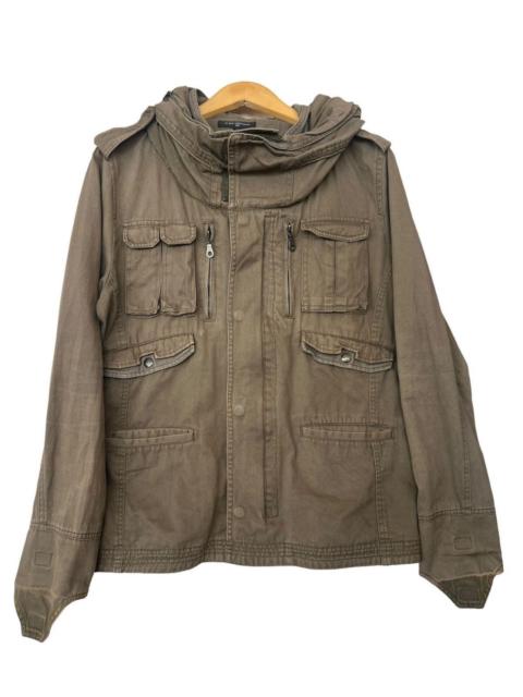 Other Designers In The Attic Multipocket Bondage Gothic Green Jacket