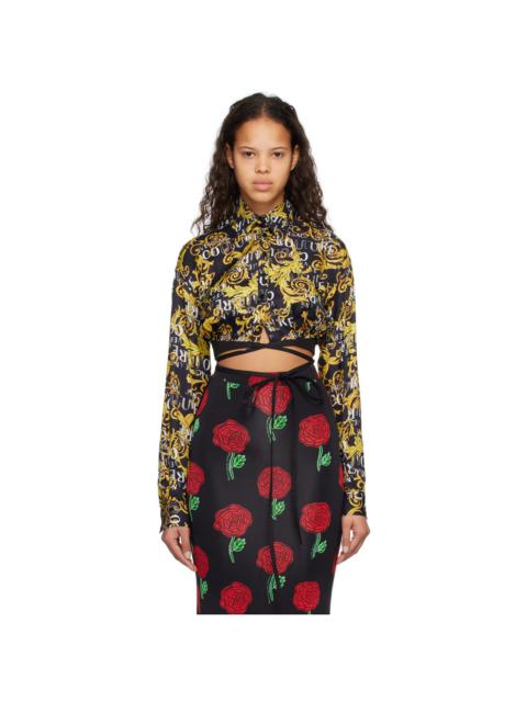 VERSACE JEANS COUTURE Black Regalia Baroque Shirt