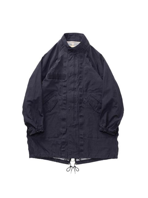 visvim SIX-FIVE FISHTAIL PARKA 3L DMGD NAVY