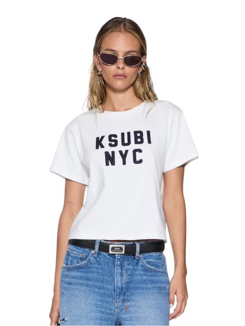 Ksubi NYC SHRUNKEN SS TEE WHITE