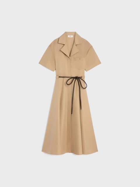 CELINE dress IN cotton and silk twill
