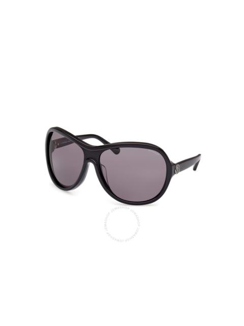 Moncler Smoke Oversized Ladies Sunglasses ML0284 01A 69