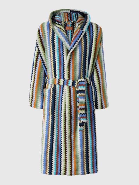 Missoni Riverbero hooded bathrobe