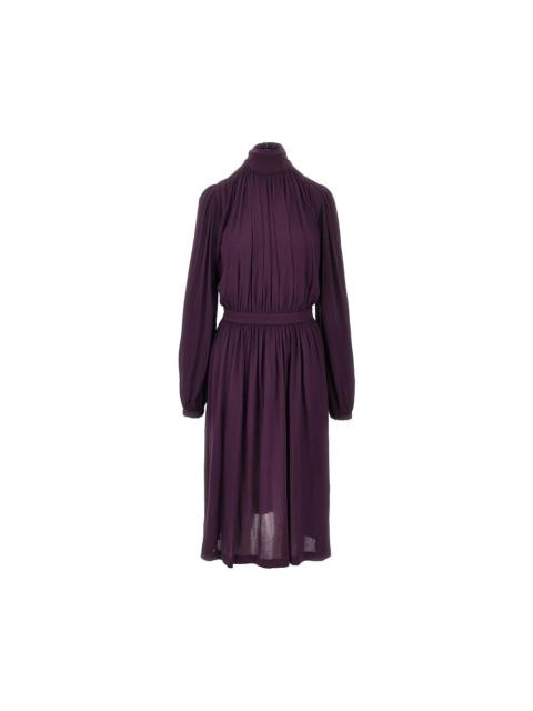 GUCCI Gucci Crepe Jersey Midi Dress Purple Women
