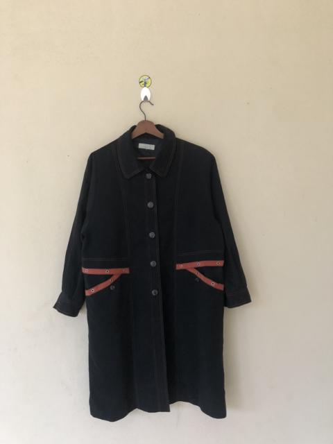 Other Designers Vintage - VINTAGE FLEUR DAMOUR BLACK TRENCH COAT