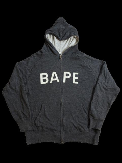 A BATHING APE® OG Bape Full Zip Thermal Spellout Hoodie