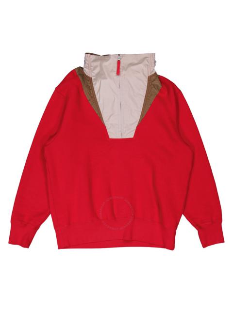 Other Designers Kolor Beacon Men's Red Half Zip Pullover Sweatshirt