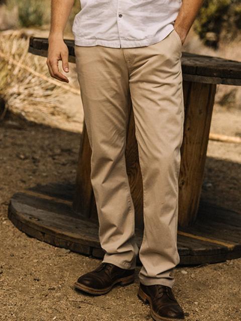 HIROSHI KATO The Pipe Straight Denit® Chino - Sand Beige