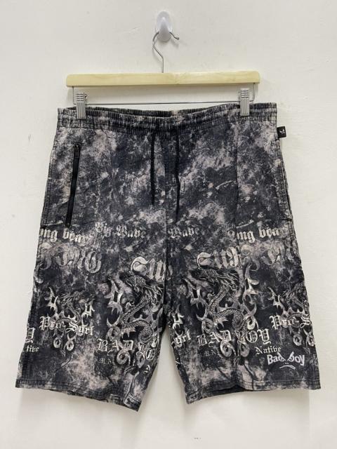 Other Designers If Six Was Nine - Rare Vintage BAD BOY Sukajan Dragon Full Print Shorts Pant