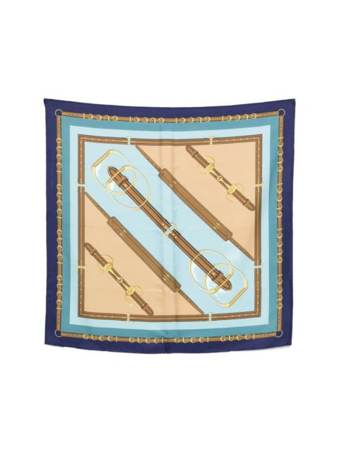GUCCI Printed silk foulard