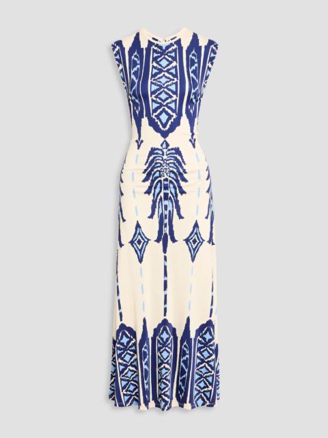 Johanna Ortiz Cardinal Direction printed jersey maxi dress