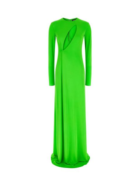 dark emerald green hoco dress A-Line Cowl-Neck Emerald Green Homecoming Dress Emerald / 0 main image 0