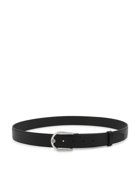 Montblanc black leather belt