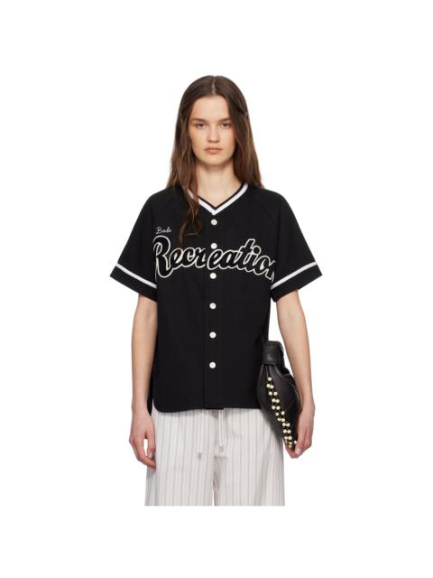 BODE Black Baseball Shirt