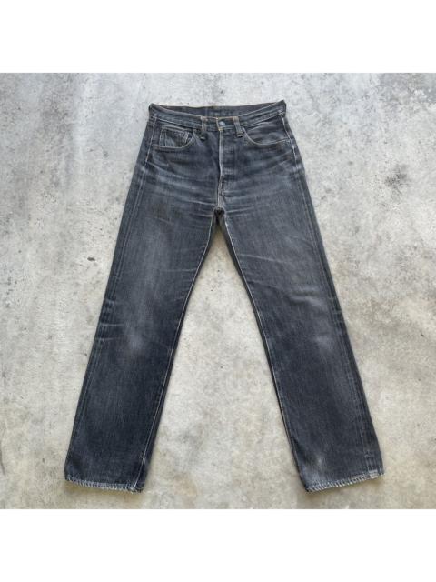 Other Designers Vtg Denime Black Faded Fly Button Jeans Denim Pants Selvedge