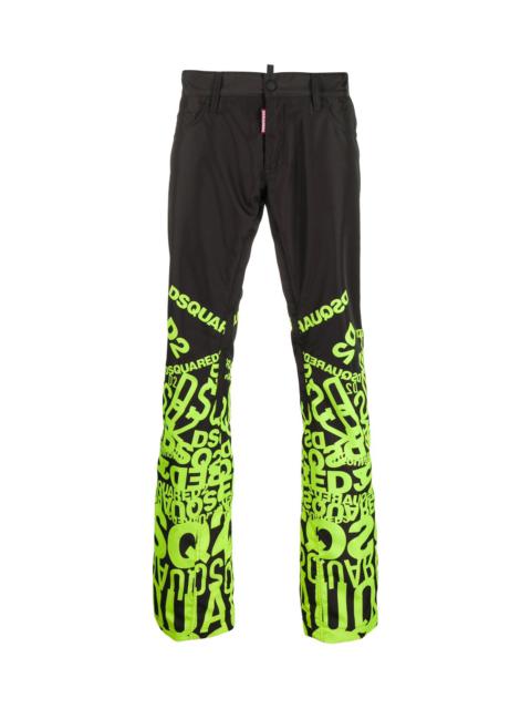 DSQUARED2 GRAPHIC PRINT TROUSERS