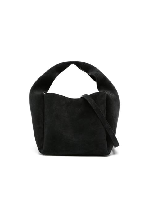 suede bucket bag